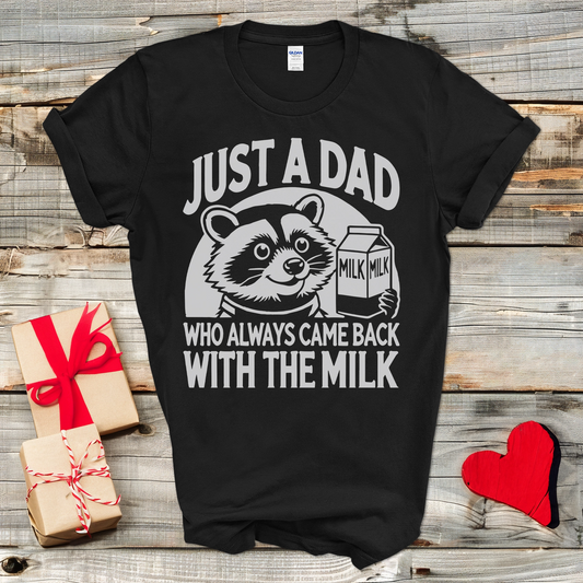 Raccoon Milk Dad T-Shirt