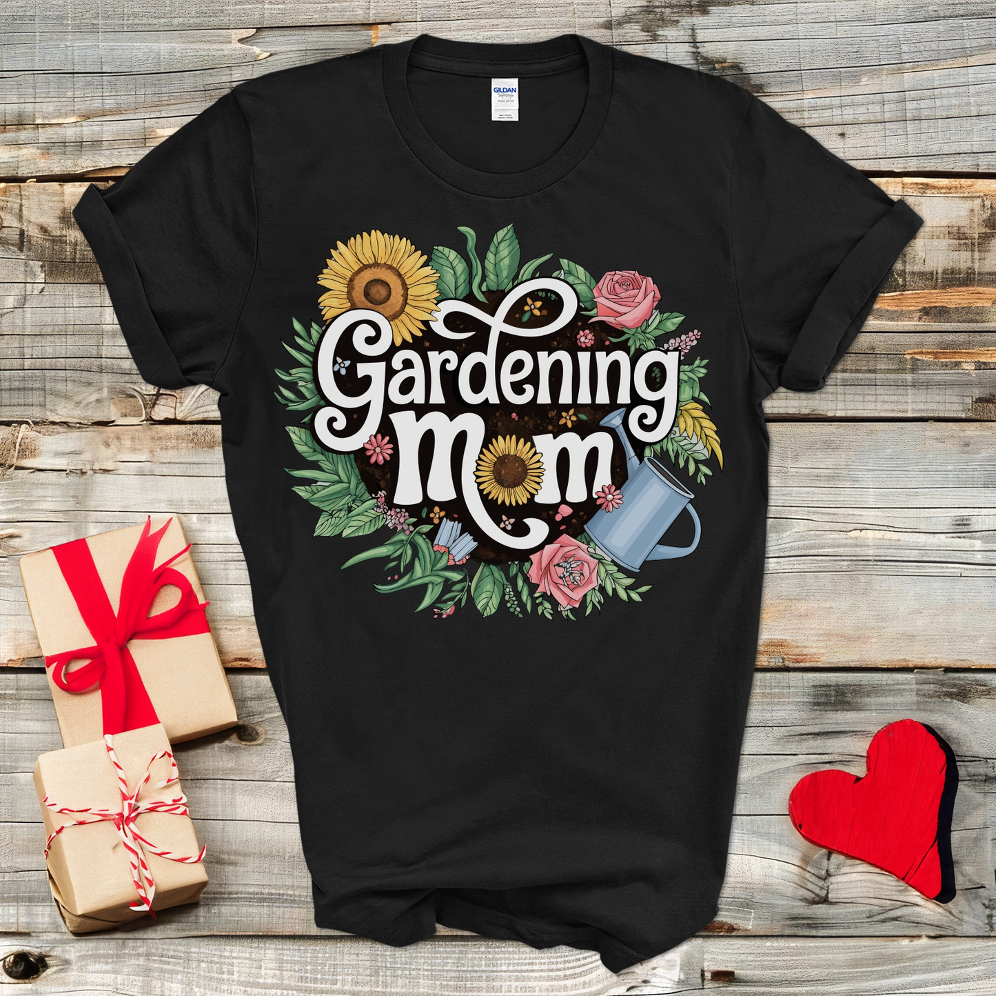 Floral Gardening Mom T-Shirt