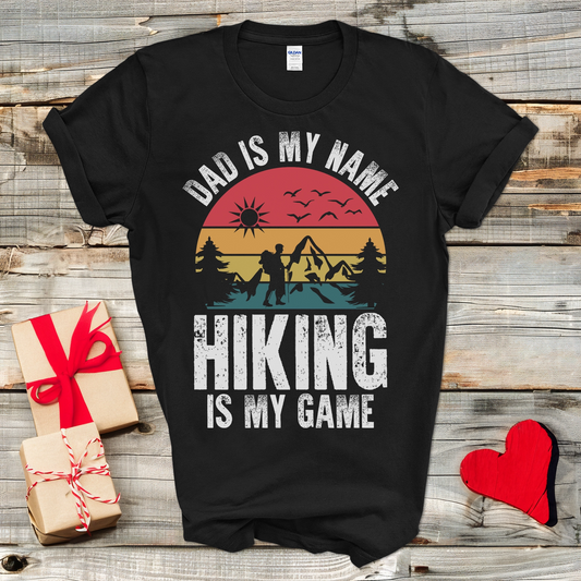 Dad Hiking Sunset T-Shirt