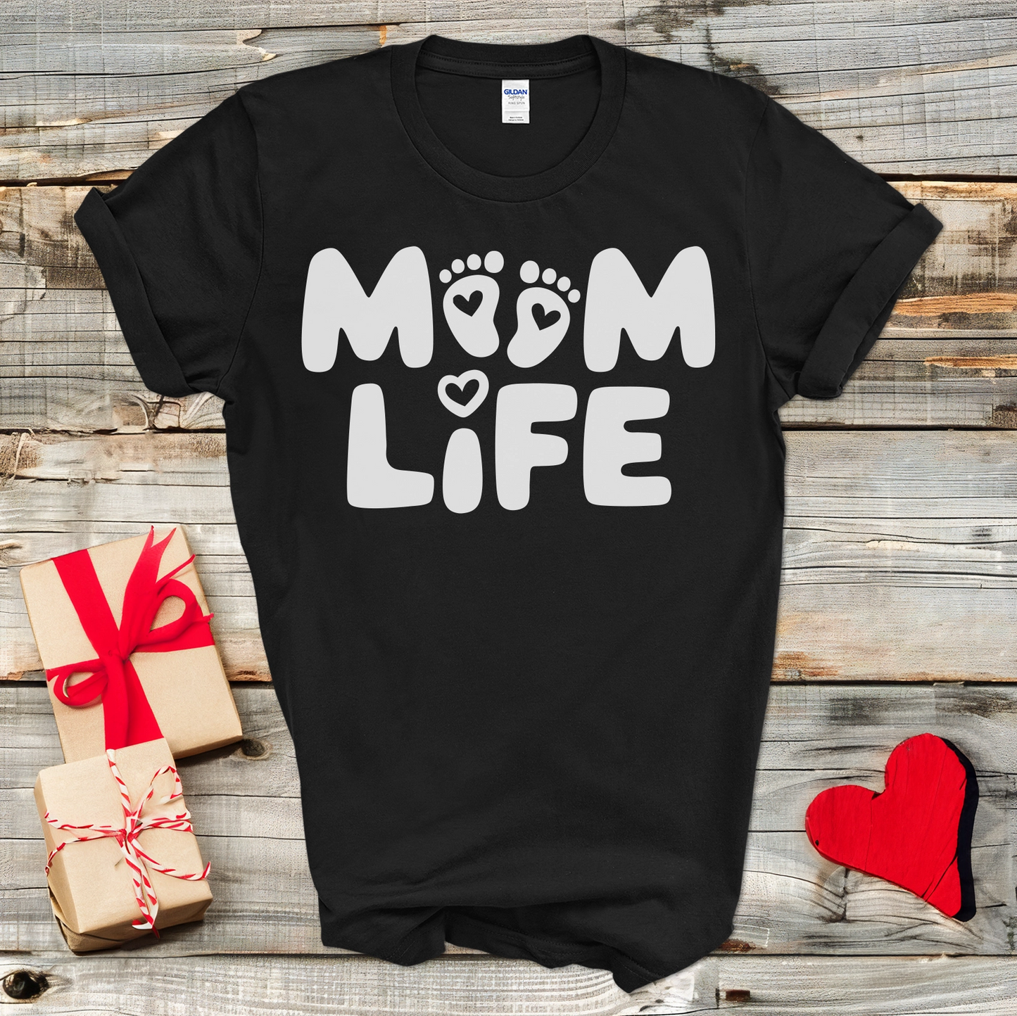 Mom Life Footprints T-Shirt