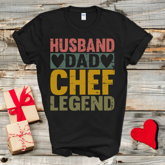 Husband Dad Chef Legend T-Shirt