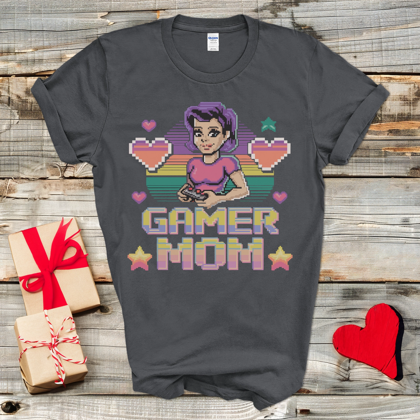 Pixel Gamer Mom T-Shirt