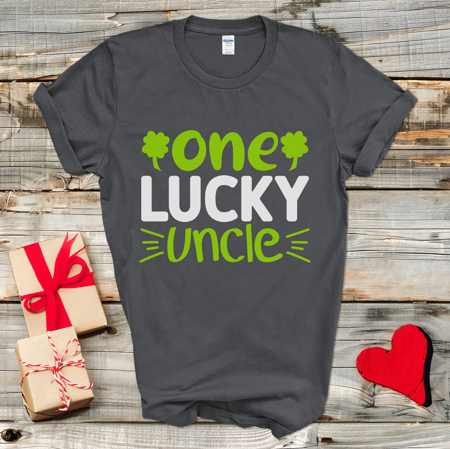 One Lucky Uncle Shamrock T-Shirt