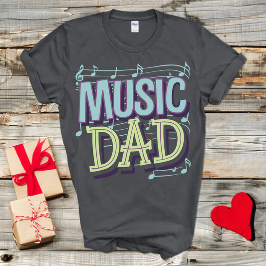 Music Dad Notes T-Shirt