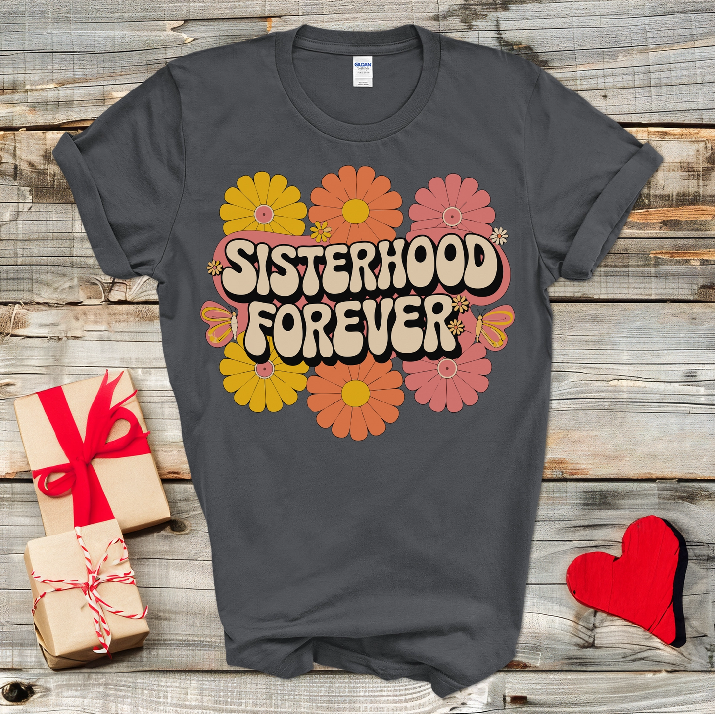 Floral Sisterhood Forever T-Shirt