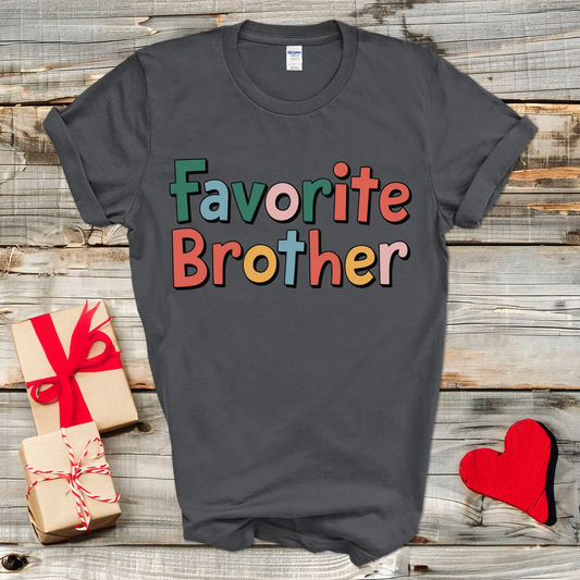 Favorite Brother Colorful T-Shirt