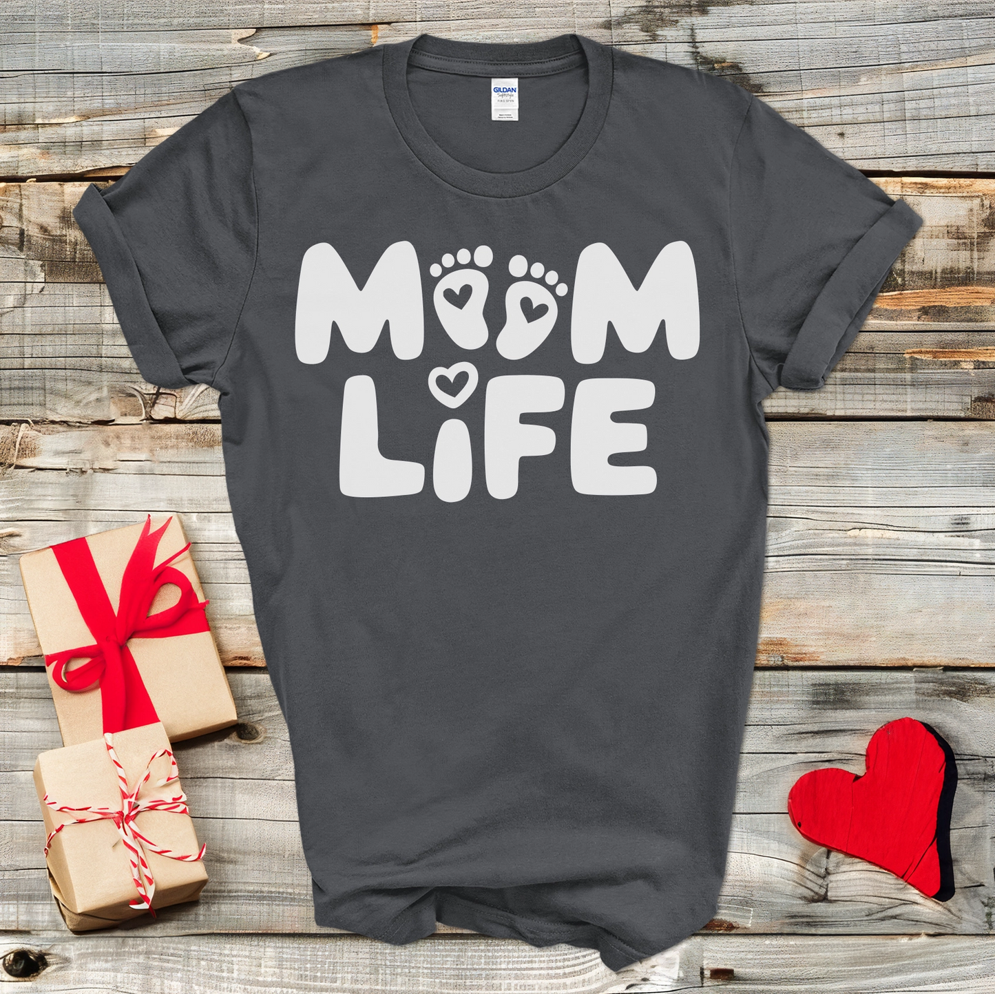 Mom Life Footprints T-Shirt