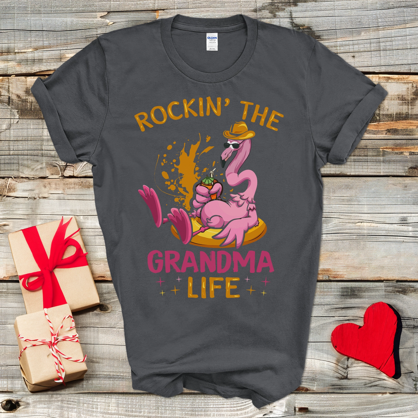 Flamingo Grandma Life T-Shirt