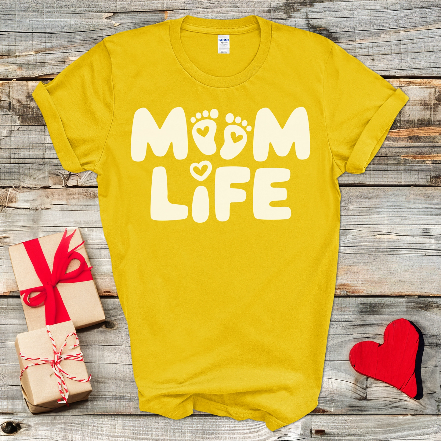 Mom Life Footprints T-Shirt