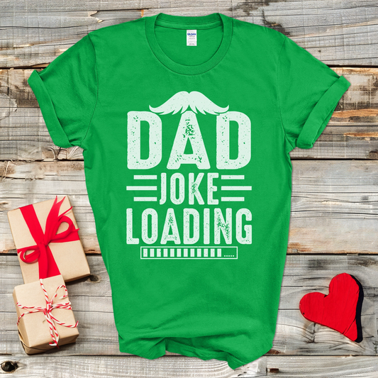 Mustache Dad Joke Loading T-Shirt