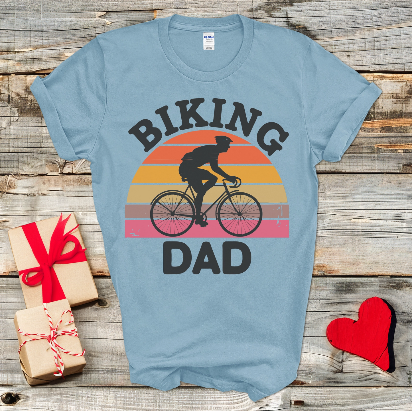 Biking Dad Vintage T-Shirt