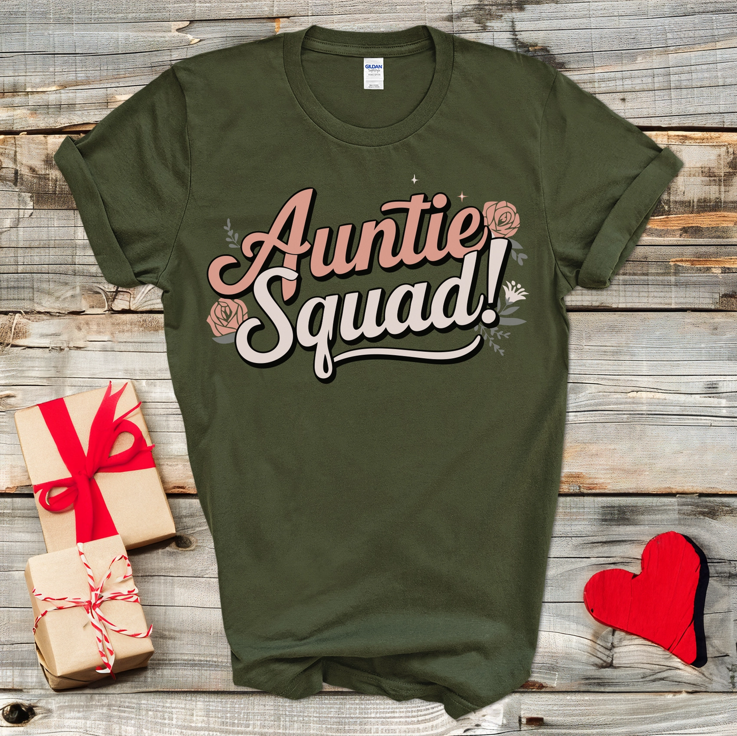 Auntie Squad Floral T-Shirt