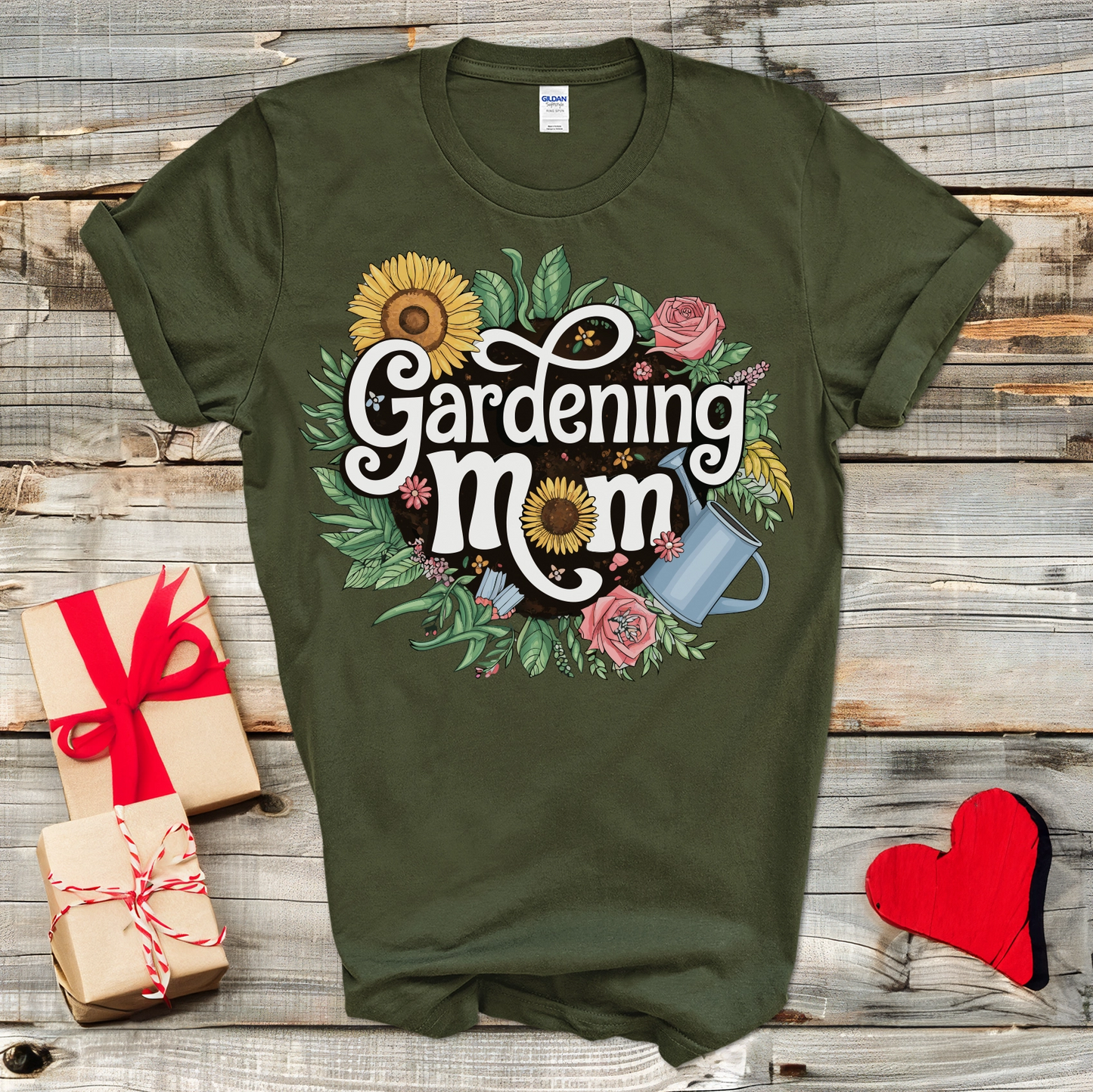 Floral Gardening Mom T-Shirt