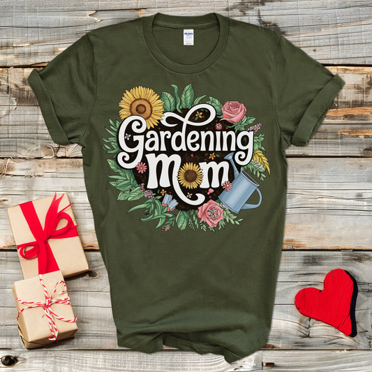 Floral Gardening Mom T-Shirt