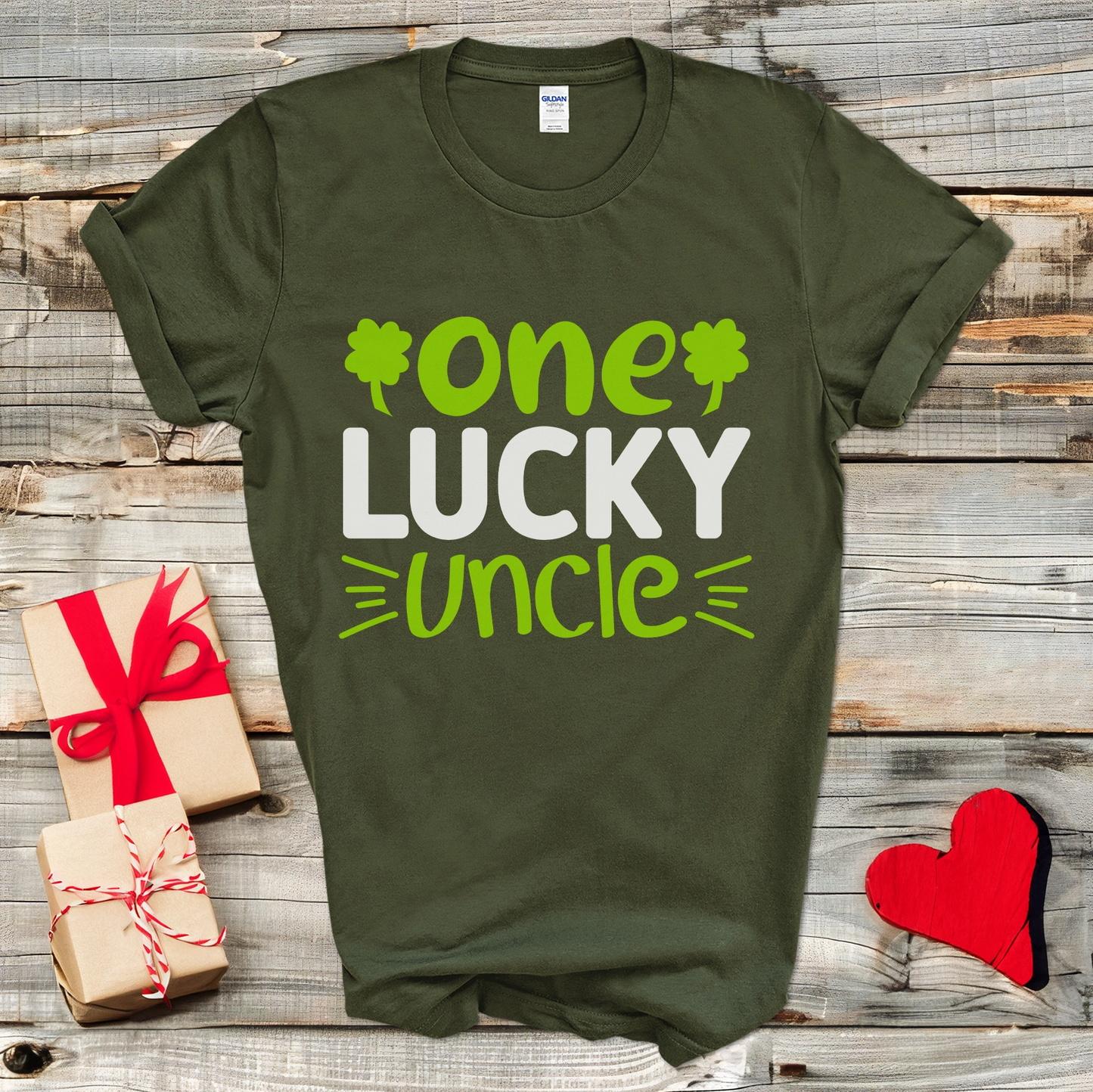 One Lucky Uncle Shamrock T-Shirt