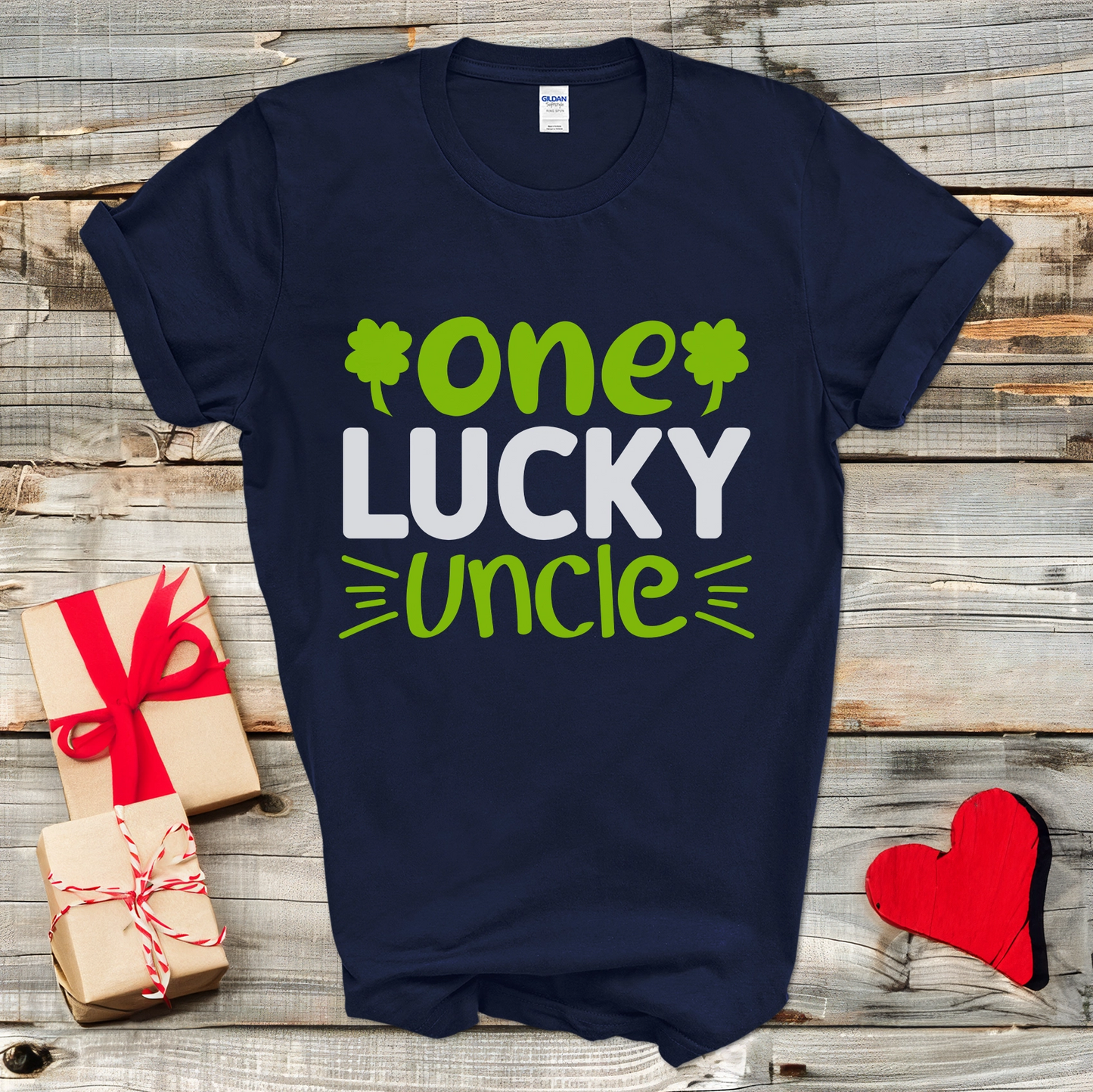 One Lucky Uncle Shamrock T-Shirt