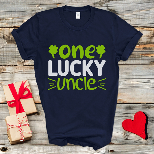 One Lucky Uncle Shamrock T-Shirt