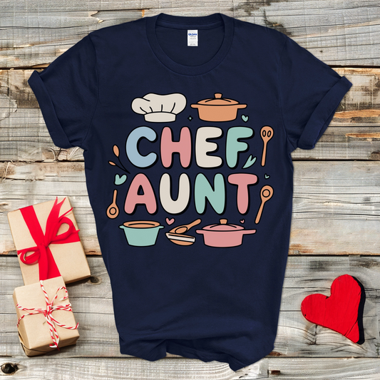 Chef Aunt Cooking T-Shirt