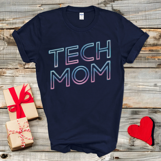 Tech Mom Neon T-Shirt