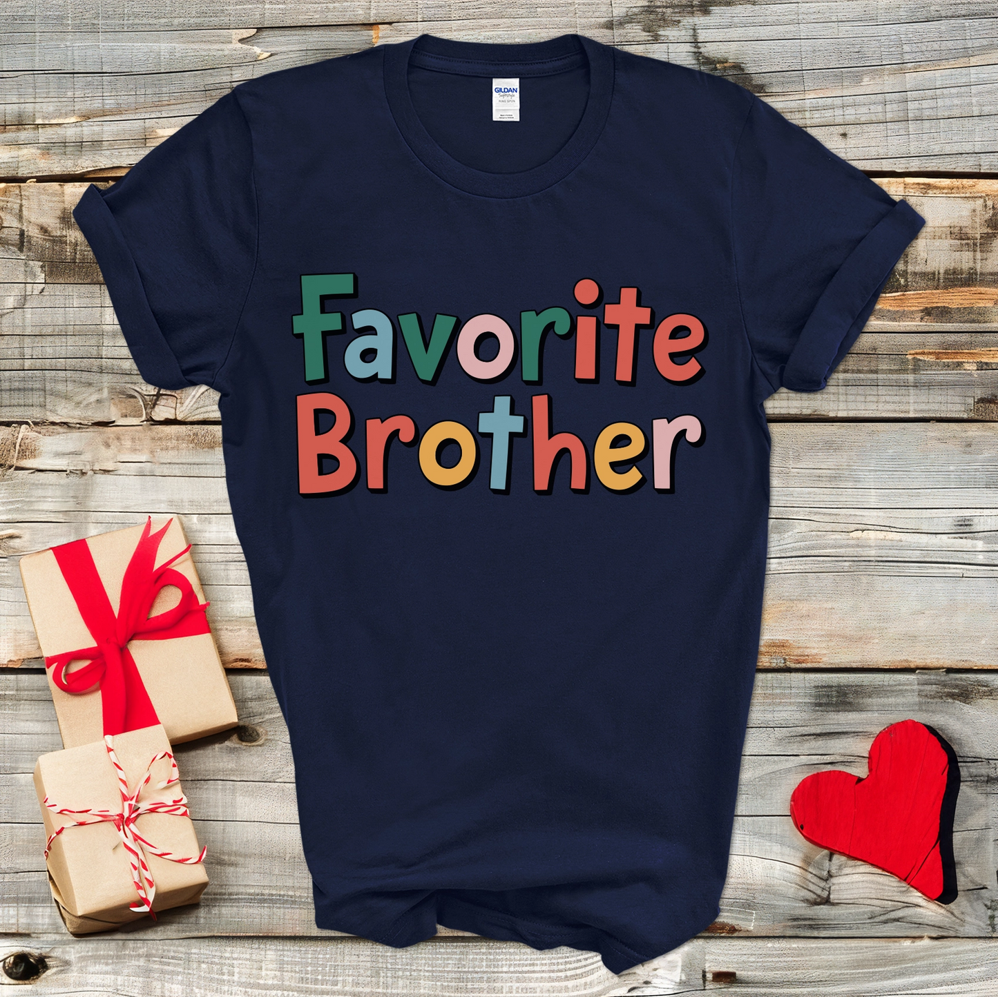 Favorite Brother Colorful T-Shirt