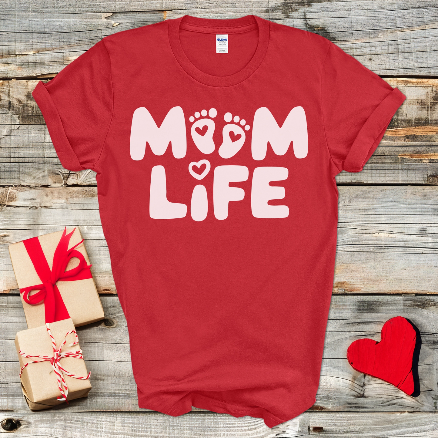 Mom Life Footprints T-Shirt