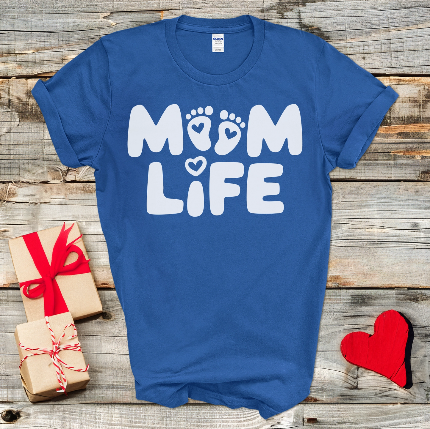 Mom Life Footprints T-Shirt