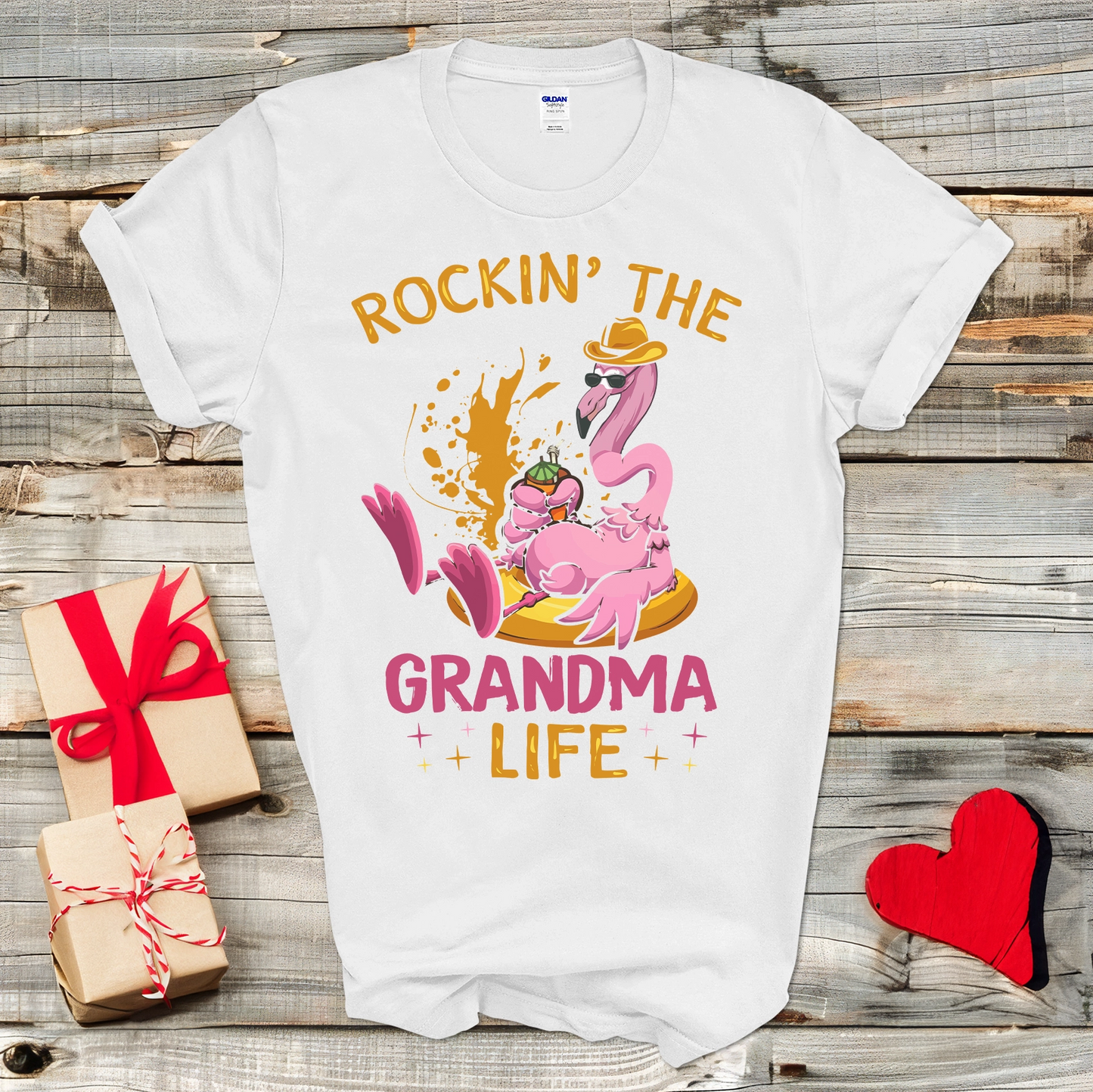 Flamingo Grandma Life T-Shirt