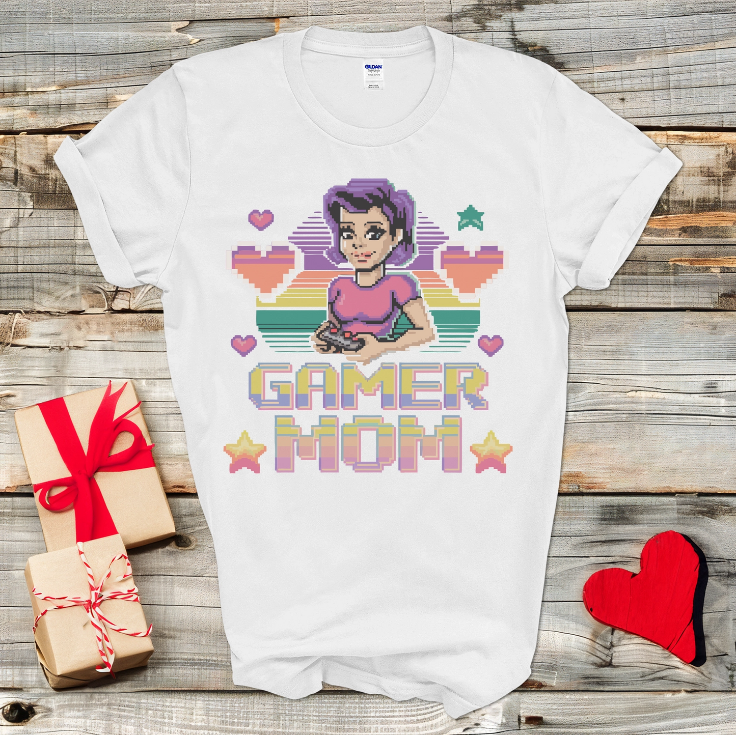 Pixel Gamer Mom T-Shirt