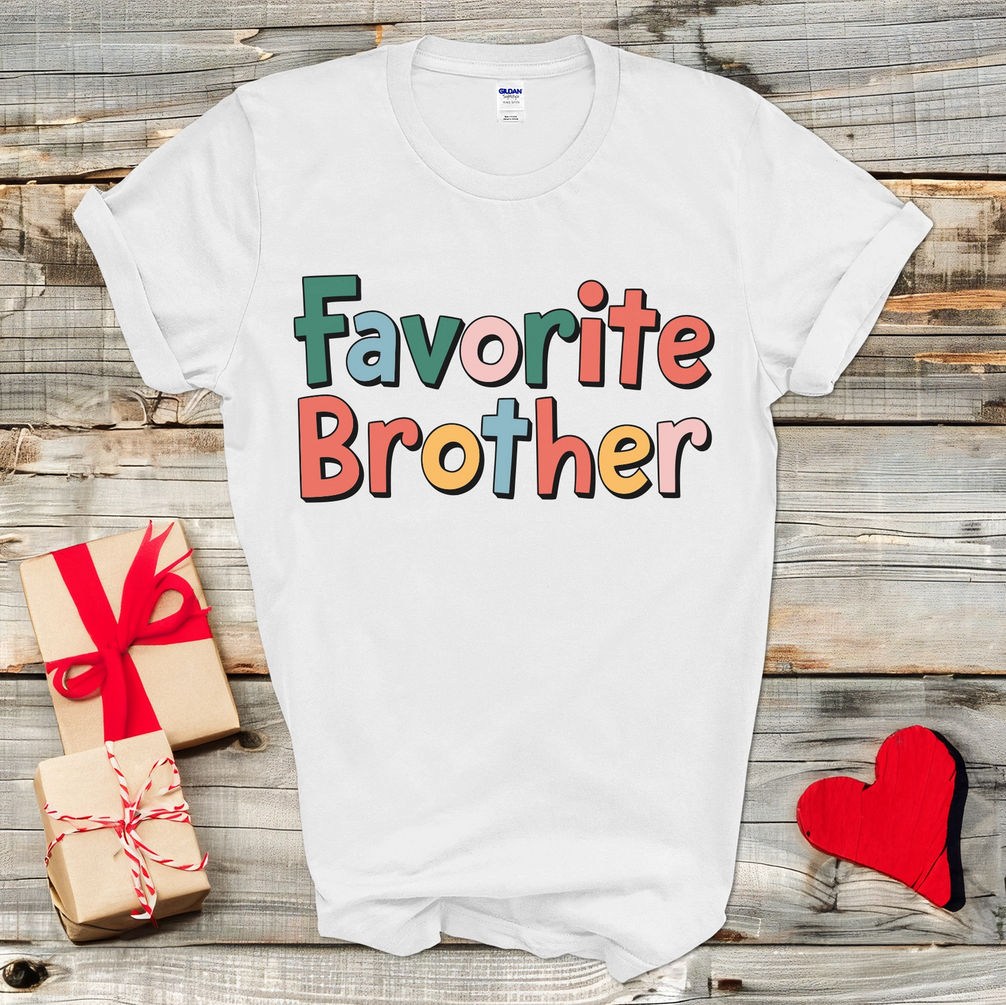 Favorite Brother Colorful T-Shirt