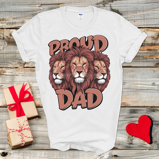 Three Lions Proud Dad T-Shirt