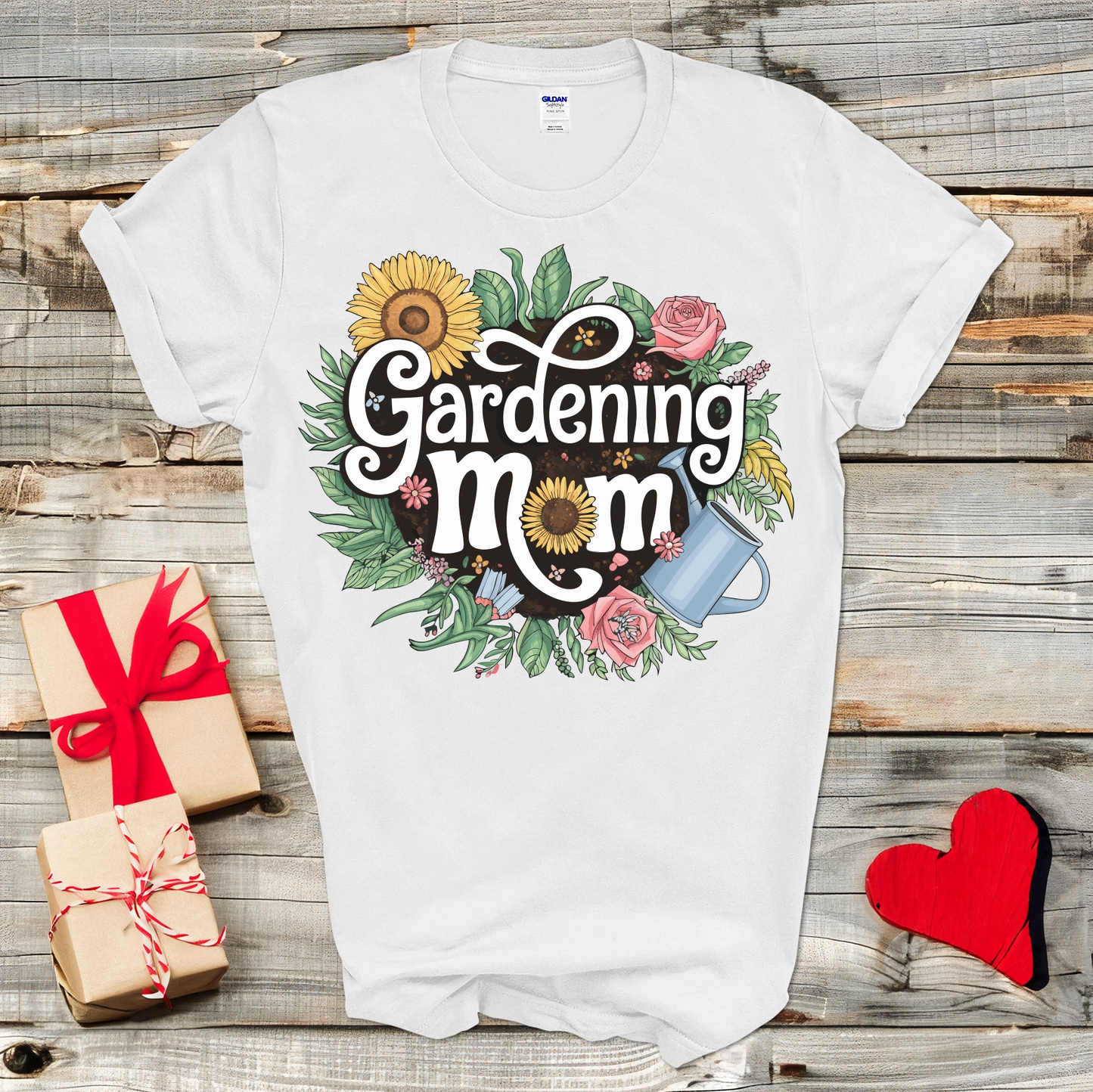 Floral Gardening Mom T-Shirt