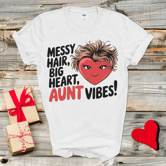 Heart Hair Aunt T-Shirt